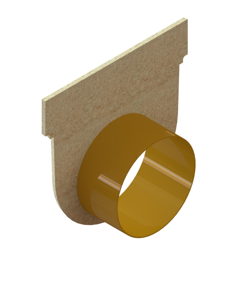 Заглушка полимербетонная с водоотводом CompoMax Drive U